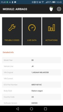 ДИАГНОСТИЧЕСКИЙ ИНТЕРФЕЙС Jscan Jeep Dodge Chrysler