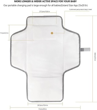 Podk?adka do przewijania niemowl?t - Wbudowana poduszka New Born
