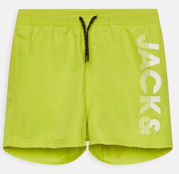 Jack & Jones Junior Szorty kąpielowe zielone neonowe r. 140 cm