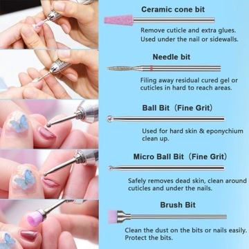 НАБОР КЕРАМИЧЕСКИХ И АЛМАЗНЫХ ФРЕЗ 10 ШТ.