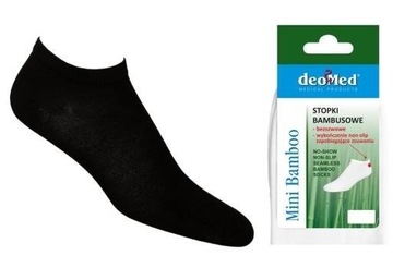 Skarpetki Mini Bamboo Non-Slip czarne