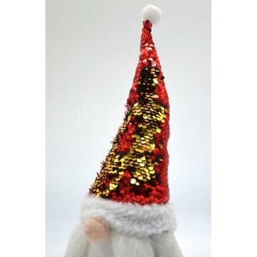 РОЖДЕСТВЕНСКИЙ ОРНАМЕНТ СТОЯЩИЙ СЛОН ДЕКОРАТИВНЫЙ ГНОМ С БАЙЕТКАМИ 35СМ