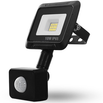 ZEWNĘTRZNA LAMPA LED NAŚWIETLACZ ZEWNĘTRZNY HALOGEN Z CZUJNIKIEM RUCHU 10W