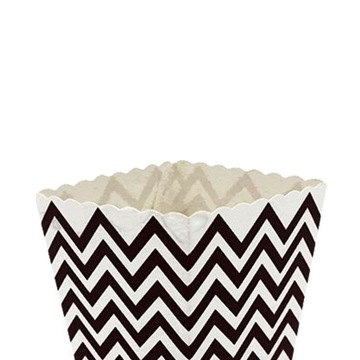 10шт мини-коробки для попкорна Sanck Black Wave одноразовые держатели для посуды