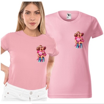 PREZENT DLA MAMY KOSZULKA Z MAMĄ I CÓRKĄ DZIEŃ MAMY MATKI T-SHIRT DAMSKI