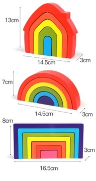 KLOCKI DREWNIANE GRA ZRĘCZNOŚCIOWA MONTESSORI