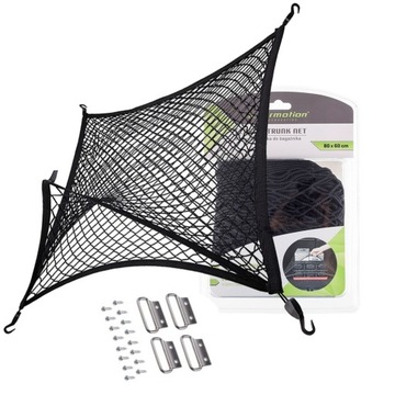 SIATKA ELASTYCZNA 80X60CM DWUWARSTWOWA BAGAŻNIK