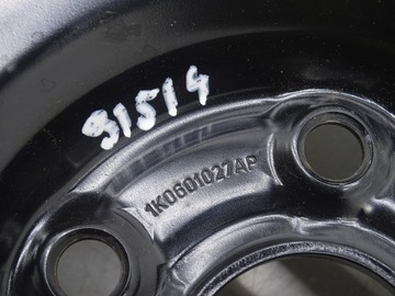 KOLO DOJEZDOVÉ REZERVY R18 AUDI A3 8V VW GOLF VII 3.5J ET 25.5 1K0601027AP