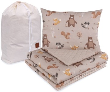 KOC PRZEDSZKOLAKA VELVET 100x135 + PODUSZKA WOREK