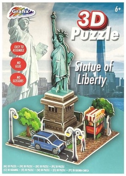 Puzzle 3D DIY Statua Wolności