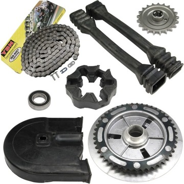 ZĘBATKA PRZÓD TYŁ OSŁONA ŁAŃCUCH GUMY MZ TS 250