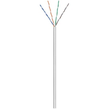 Skrętka LAN CAT5e U/UTP AWG 24/1 Goobay szara 305m