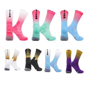 Men's Basketball Socks Middle Thickened Breathable Towel Bottom Colorful Fi