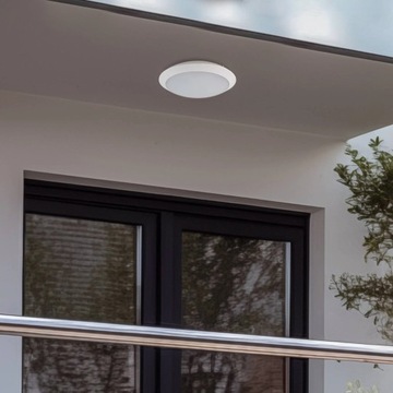 Lindby Lampa sufitowa LED Naira biała, bez czujnika