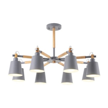hotel Macaron multi -color poly head chandelier