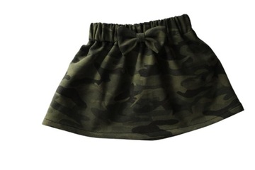 Spódniczka moro khaki kokardka 56 cm