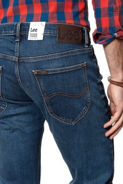 Męskie spodnie jeansowe proste Lee DAREN ZIP FLY W42 L34