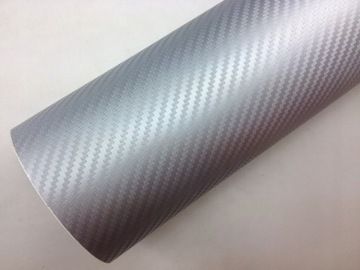 СЕРЕБРЯНАЯ УГЛЕРОДНАЯ ФОЛЬГА УГЛЕРОДНЫЙ ШПОН 3D 127см x10см