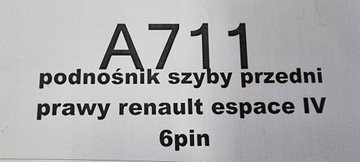 ОКНО ПЕРЕДНЕЕ ПРАВОЕ RENAULT ESPACE IV ЛИФТ