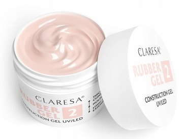 CLARESA Rubber Gel Гель для наращивания и наращивания ногтей 02 90 г