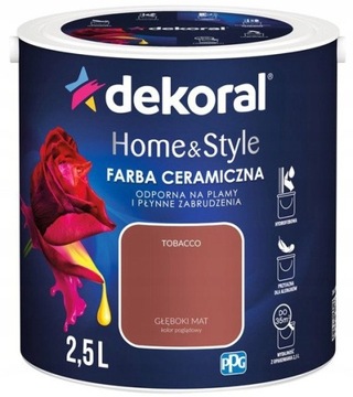 Farba ceramiczna ścienna Dekoral 2,5 l mat HOME&STYLE