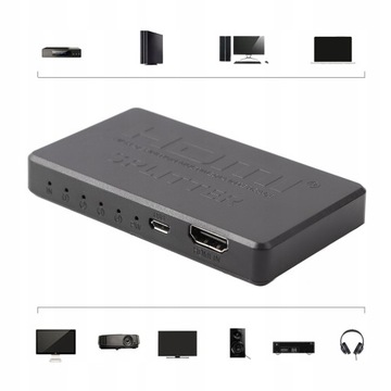 РАЗДЕЛИТЕЛЬ АКТИВНЫЙ HDMI РАЗДЕЛИТЕЛЬ 1X4 4K ТВ