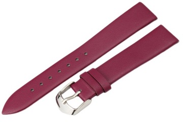 18 mm Purpurowy Pasek Do Zegarka Gładki Bez Nici