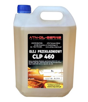 OLEJ PRZEKŁADNIOWY Z DODATKAMI CLP 460 5 L