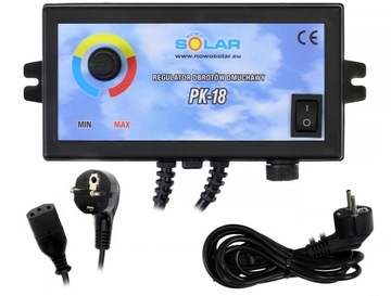 Sterownik PK-18 regulator obrotów dmuchawy wentylatora POLSKI + wtyczka