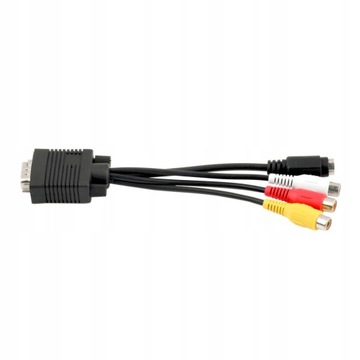 Кабель-переходник с терминалом VGA на 3RCA S