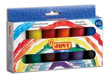 Farby plakatowe 12 kolorów po 15 ml