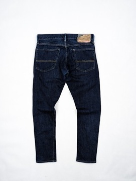 Ralph Lauren granatowe spodnie jeansy 32/32 M logo