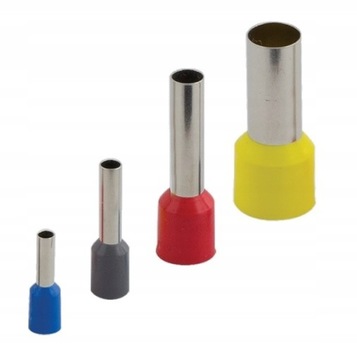 KOŃCÓWKA TULEJKOWA IZOLOWANA 10/12 CZERWONA