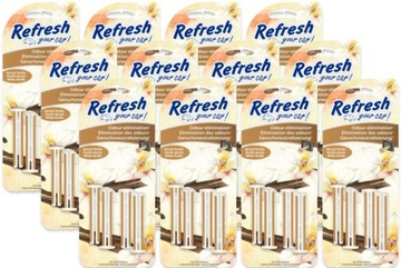 Refresh your car Vanilla Klipsy zapachowe 4PACK