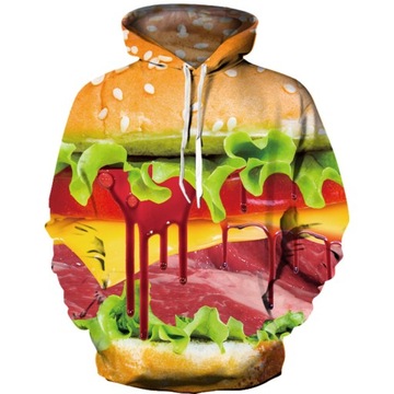 Męskie Bluza Z Kapturem Długi Rękaw 3D Dla Psów6XL