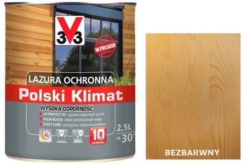 Lazura V33 Polski Klimat 10 lat Bezbarwny 2,5L