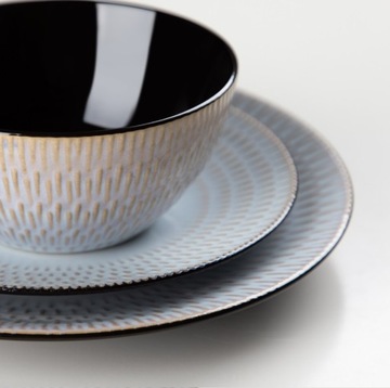 Rustykalna zastawa Vancasso PLUVO 48 szt / 12 osób