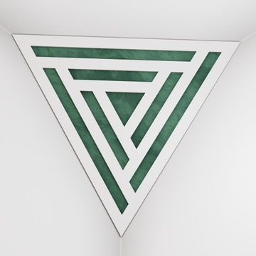 2szt Pułapki Basowe Kątowa Triangle SCIFI-F | Biały-Zielony