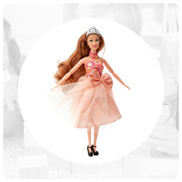 PIĘKNA LALKA KSIĘŻNICZKA BALETNICA Z PIESKIEM