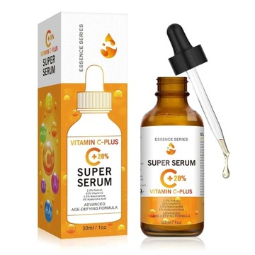 Super przeciwzmarszczkowe serum do twarzy z +20% witaminą C,