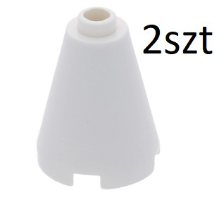 Lego 3942c 6044601 stożek biały 2szt P726