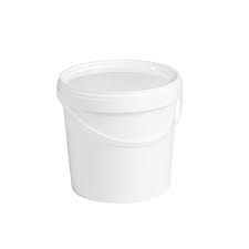 Wiadro z pokrywką 1L wiaderko z atestem pojemność 1,2L BIAŁE