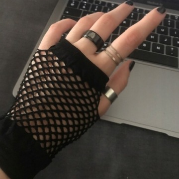 Сексуальные перчатки в сеточку RETRO BLACK MESH