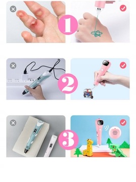 НОВАЯ БЕСПРОВОДНАЯ 3D РУЧКА 2.0 НИТЬ PCL ПОДАРОК ​​РЕБЕНКУ