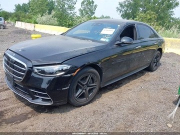 Mercedes Klasa S W223/V223 2023 Mercedes-Benz Klasa S 500 4MATIC 2023, od ubezpieczalni 3.0 Benzyna 429KM, zdjęcie 1
