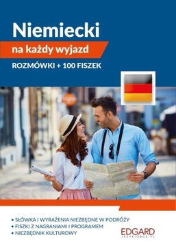 Niemiecki na każdy wyjazd Rozmówki + 100 fiszek -tk