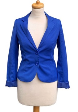 Marynarka Kobaltowa Niebieska H&M S 36 Blezer