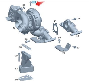 ŠROUB TURBO MERCEDES 3,0 V6 A0019903107