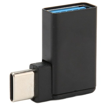 Adapter USB na typ C 90 stopni żeński na męski