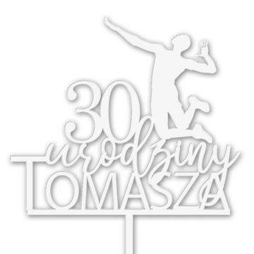 TOPPER SIATKÓWKA SIATKARZ VOLLEYBALL napis biały